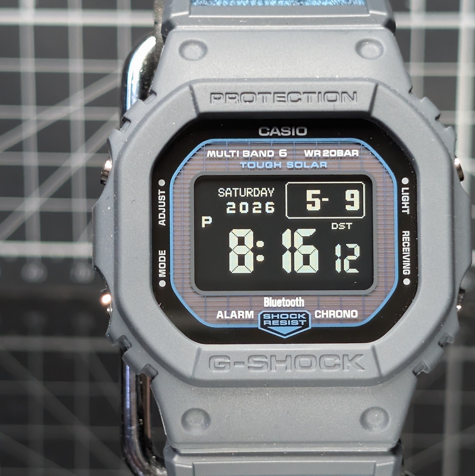 Casio G-Shock ECO GW-BX5600 Solar Multiband MiP Square Black Blue GW-BX5600CBG-2