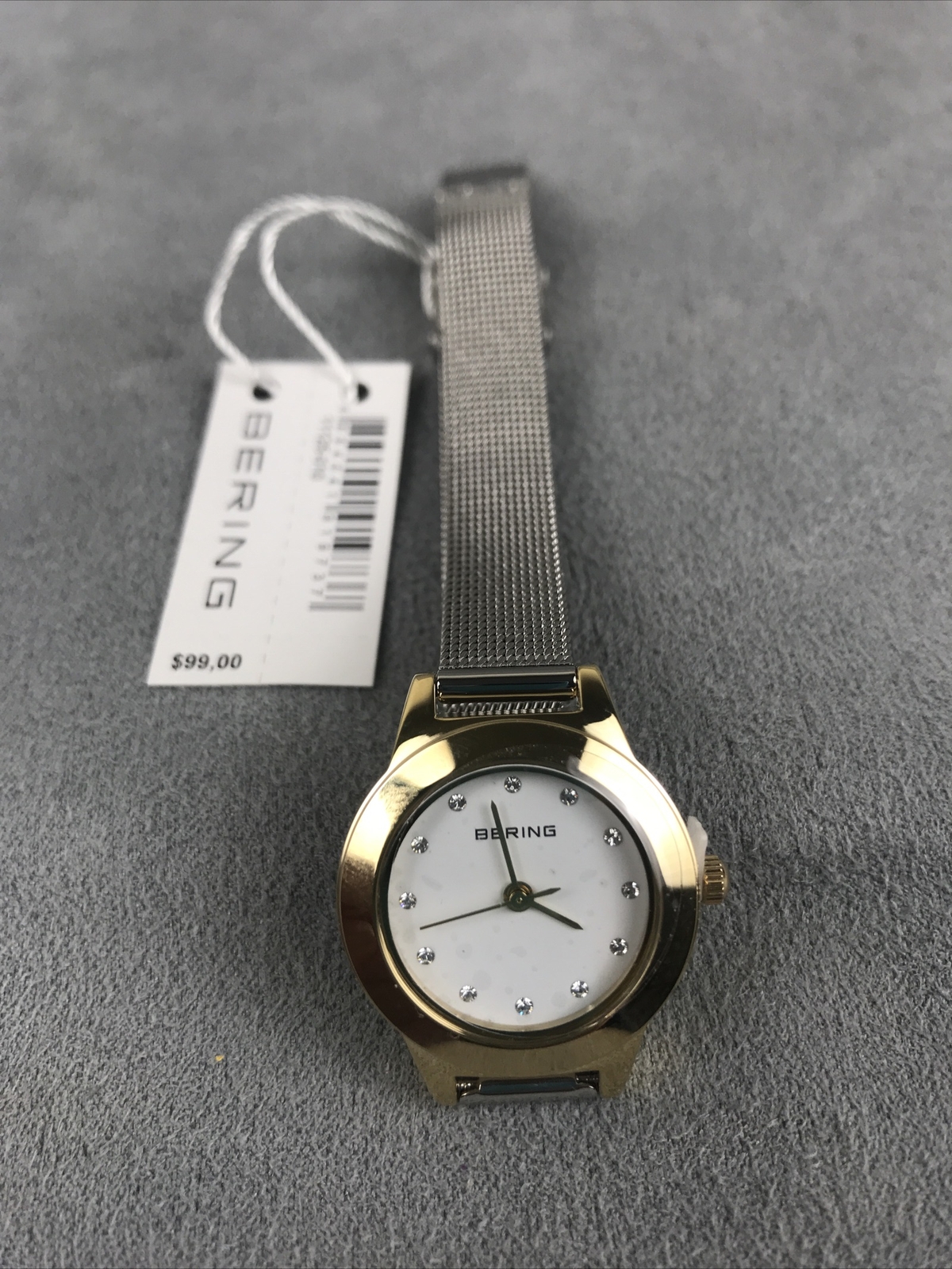 NEW BERING 11125-010 WOMEN’S WATCH SILVER MESH BAND 25MM w/TAG
