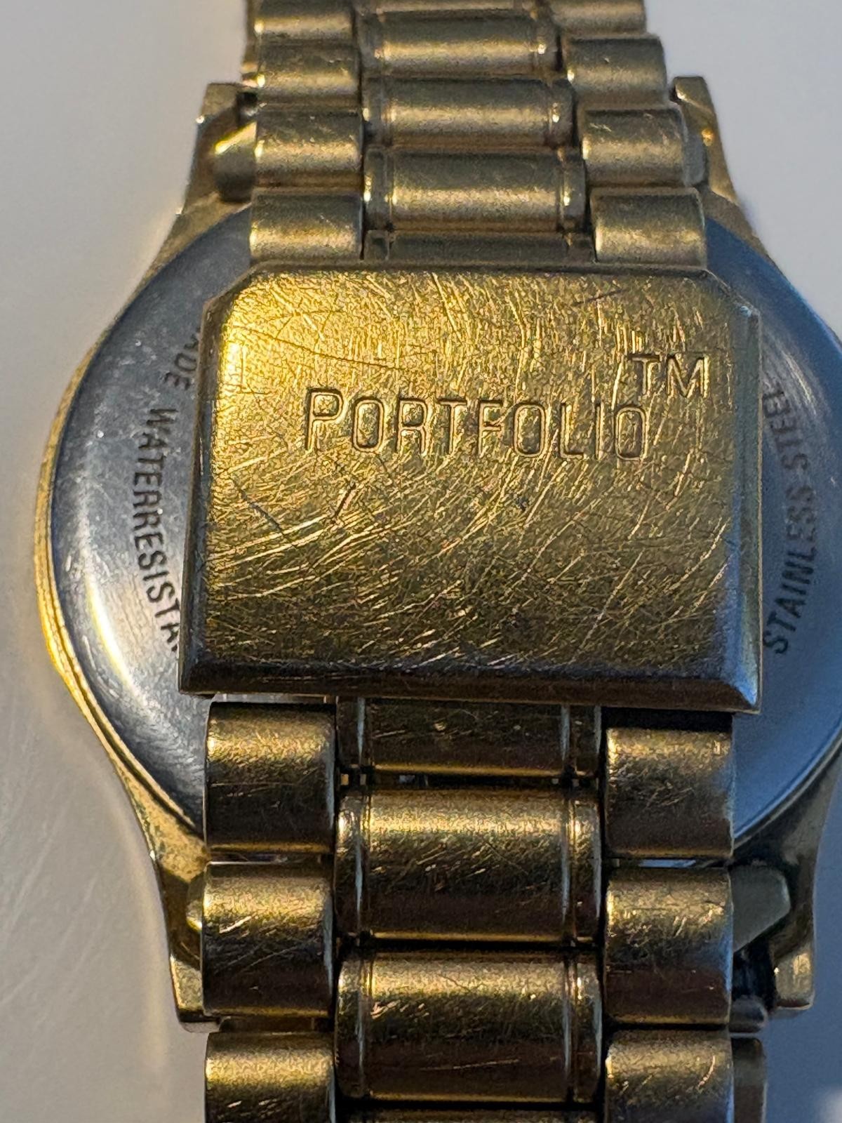Tiffany & Co. Portfolio 18k Gold Plated Watch 33mm