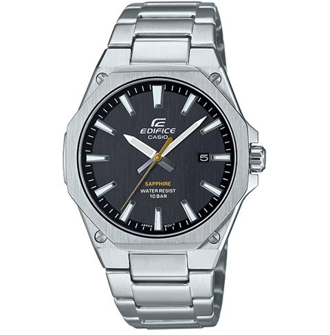 Free Special New CASIO EDIFICE EFR S108DJ 1AJF Black Black Dial Slim Quartz