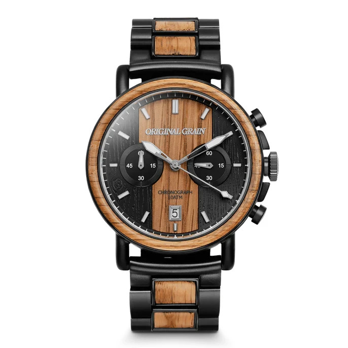 Original Grain Chrono Whiskey Black 44mm MSRP 249$