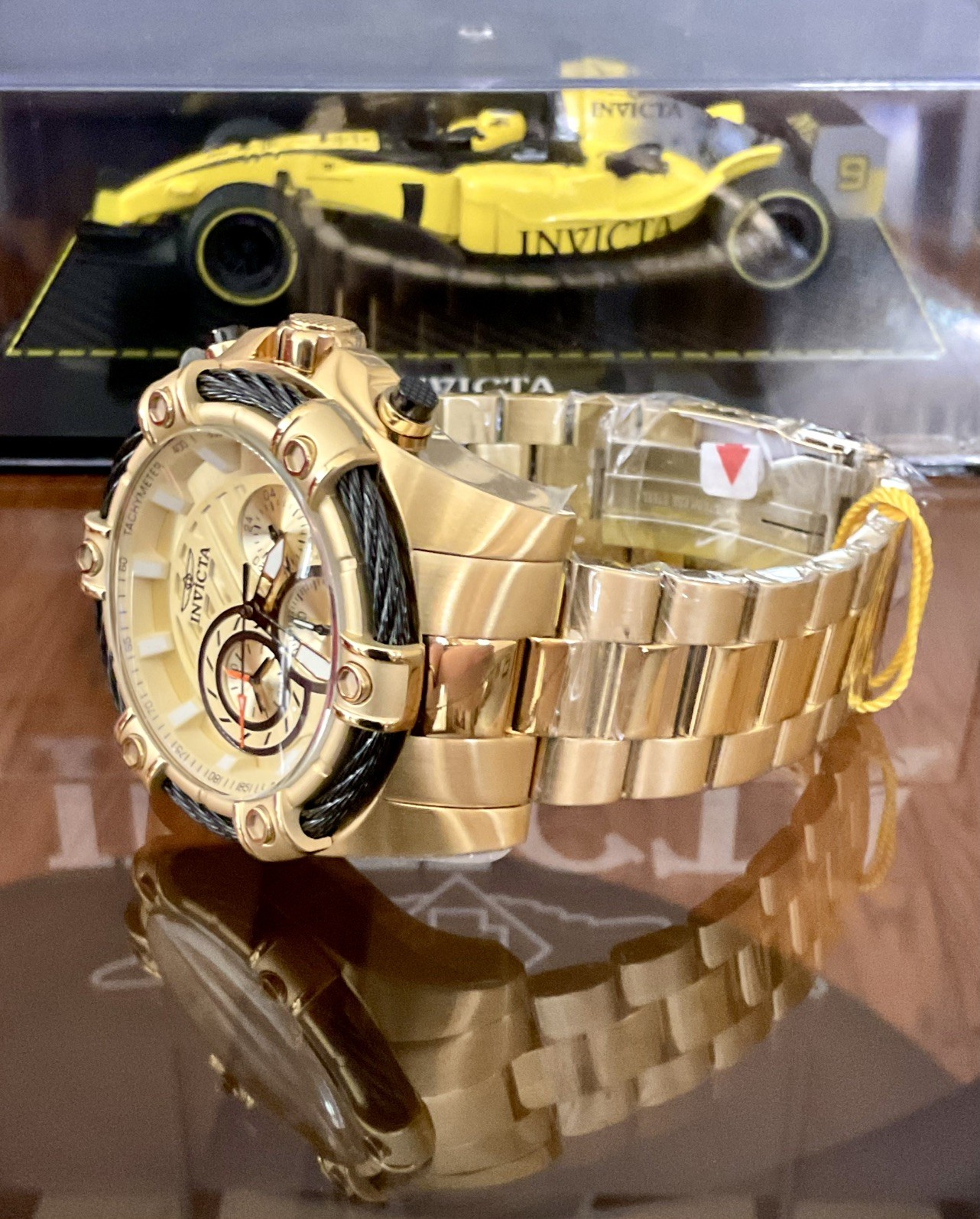 Invicta Bolt Ace Men’s Watch – 52mm (PF9238) Gold (25515)