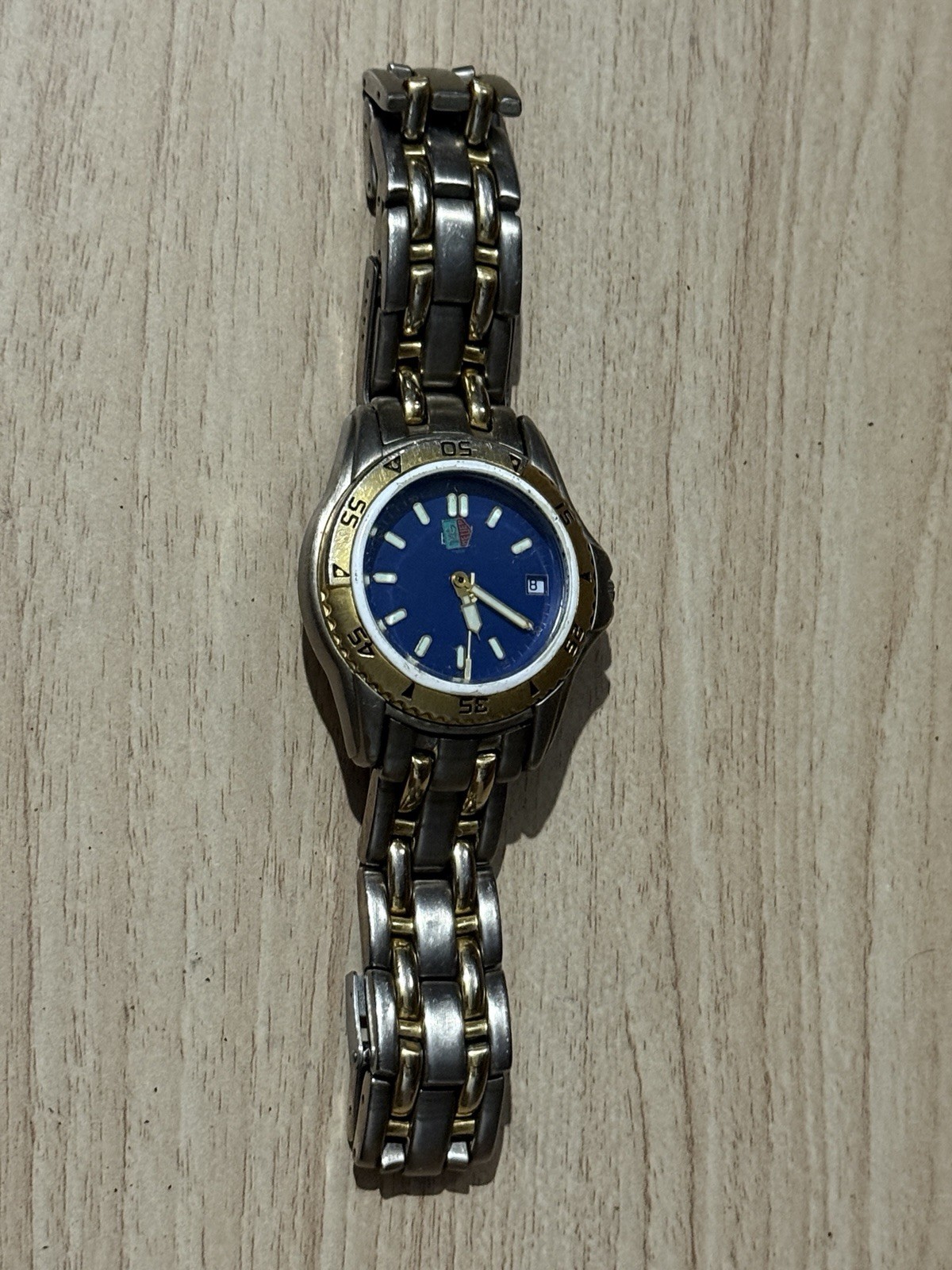 TAG Heuer 4000 Series Ladies Two-Tone Blue Dial Quartz Date 200m Bezel