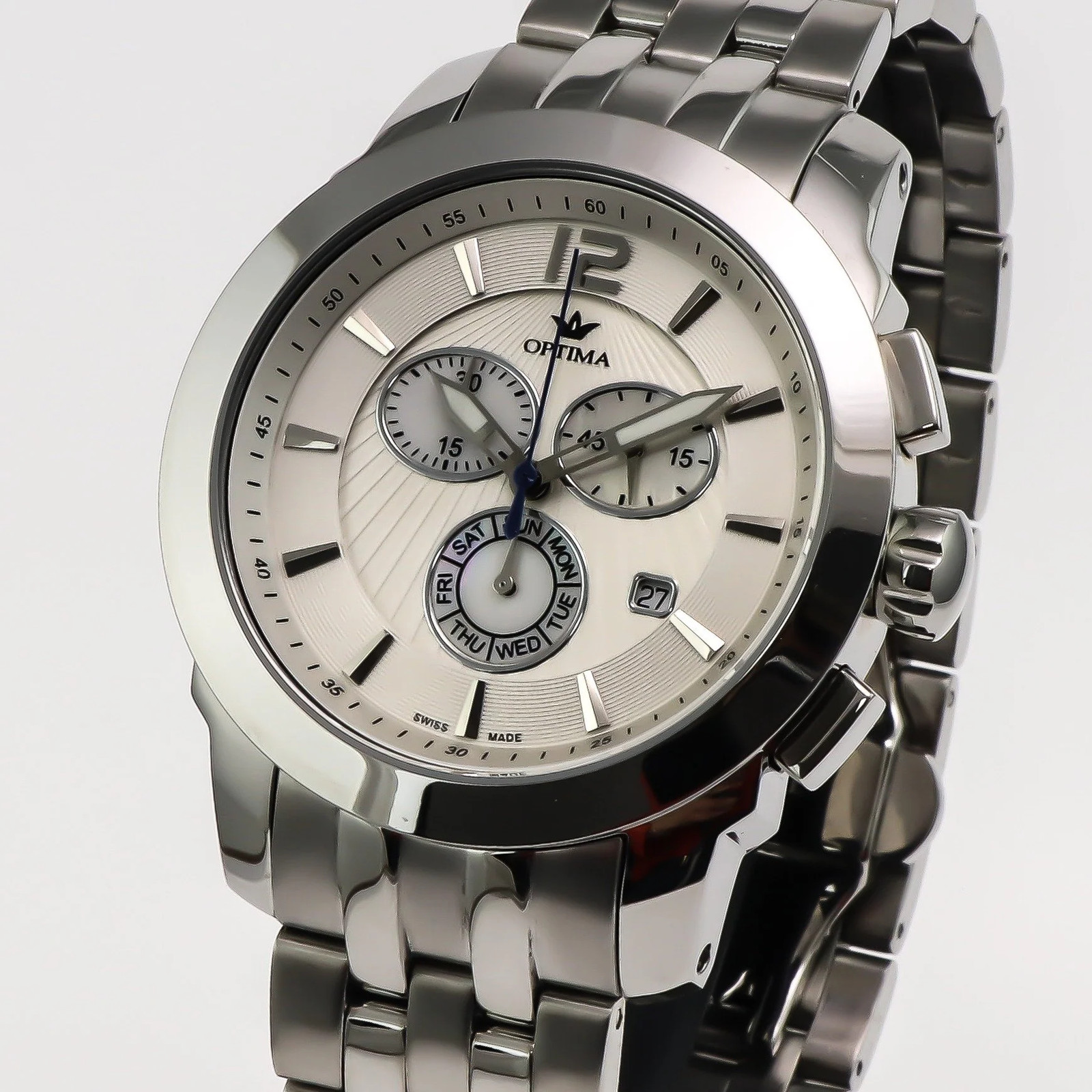 Optima – Swiss Chronograph – OSC391-SS-1 Swiss Ronda 46mm OSC391 30 m (3 ATM /