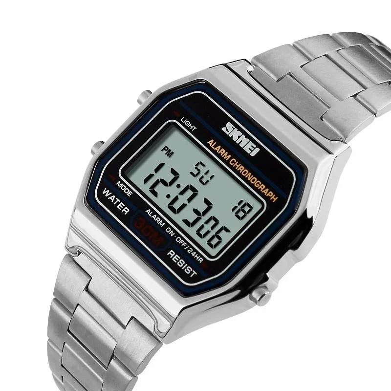 3Bar Waterproof Digital Watch Reloj Hombre for Casual Sport 1123 Fashion Men Sta