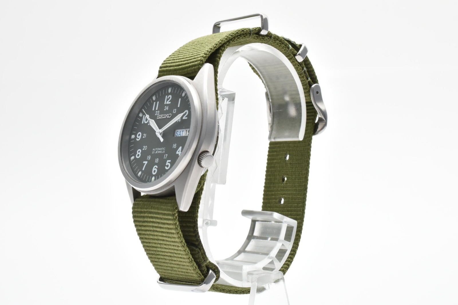 [Excellent＋5] SEIKO 5 Military Dial Green Automatic Men’s Watch 7S26-00D0 JAPAN