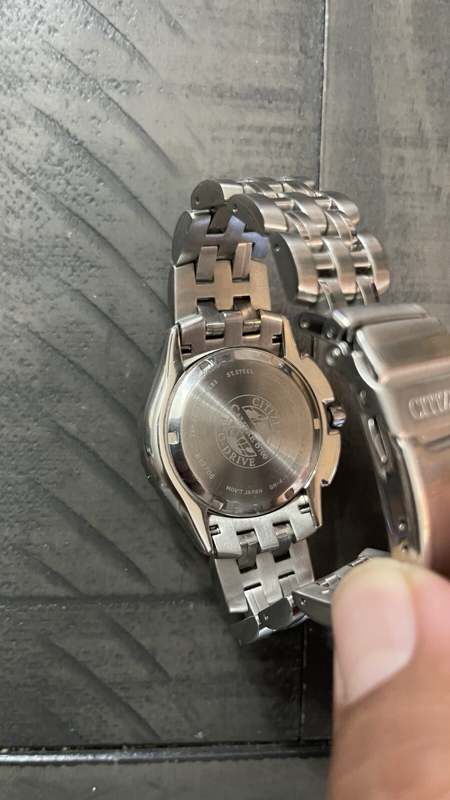 Citizen Eco-Drive Black Calibre 8700 wrist watch