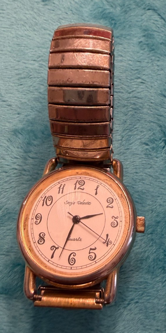 Vintage Sergio Valente Classic Quartz Women’s Watch 1990’s WORKS