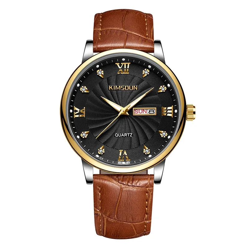 KIMSOUN Calendar Waterproof Quartz Watch For Men