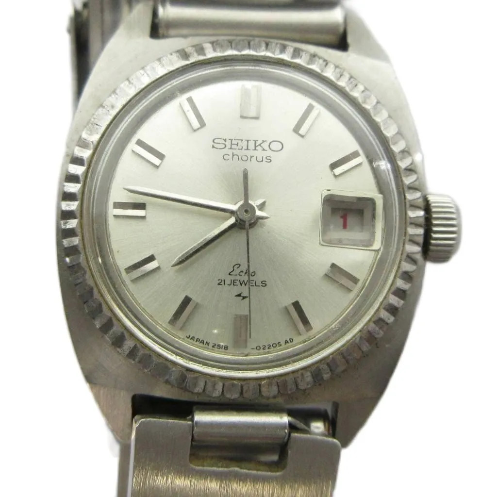 Seiko SEIKO 2518-0130 Automatic Watch with Calendar, Silver Color ■GY18 /MQ
