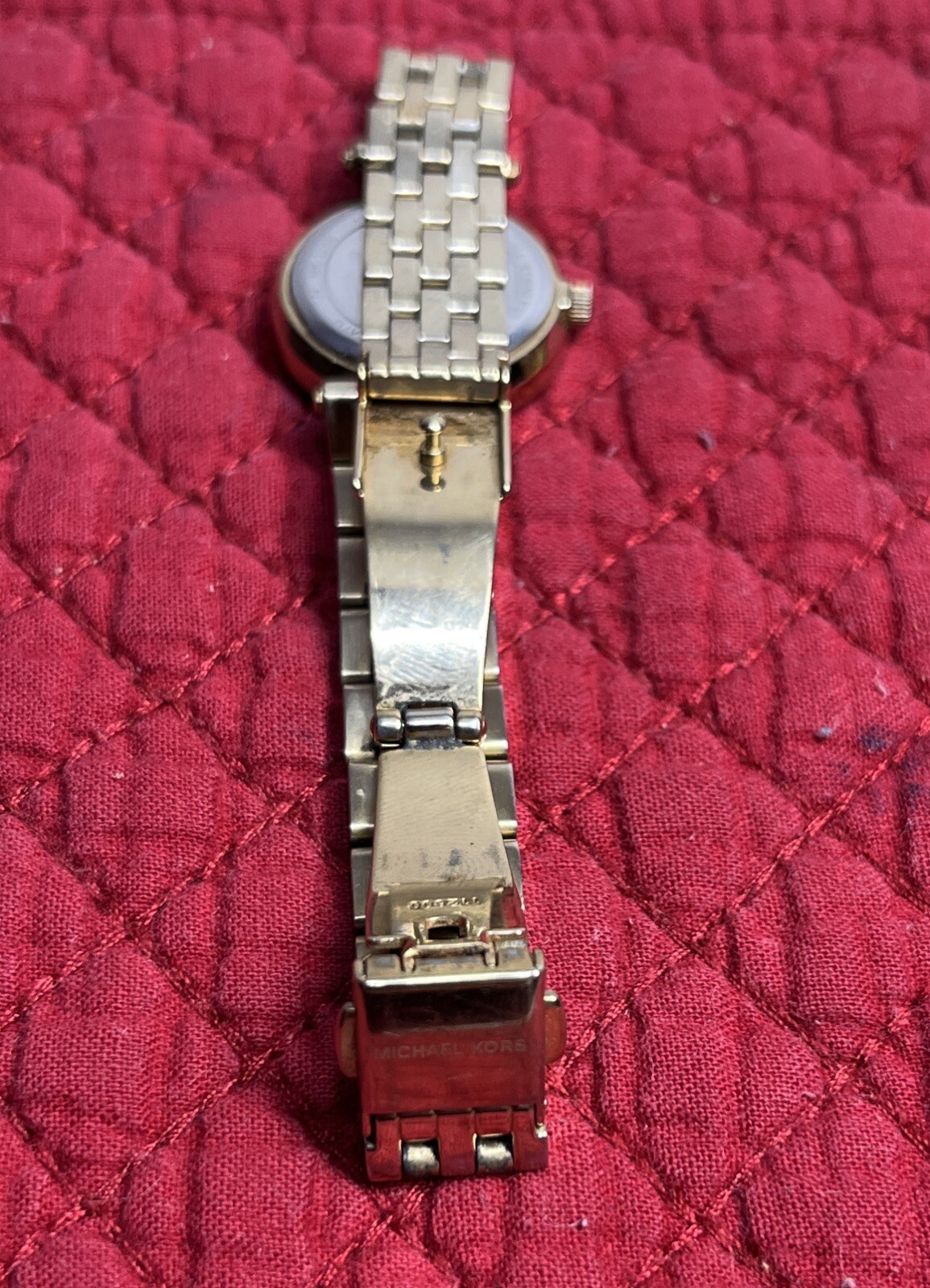 MICHAEL KORS Women’s Stainless Steel 38mm GOLD TONE WR 5 ATM DIAMONDS ACCENT