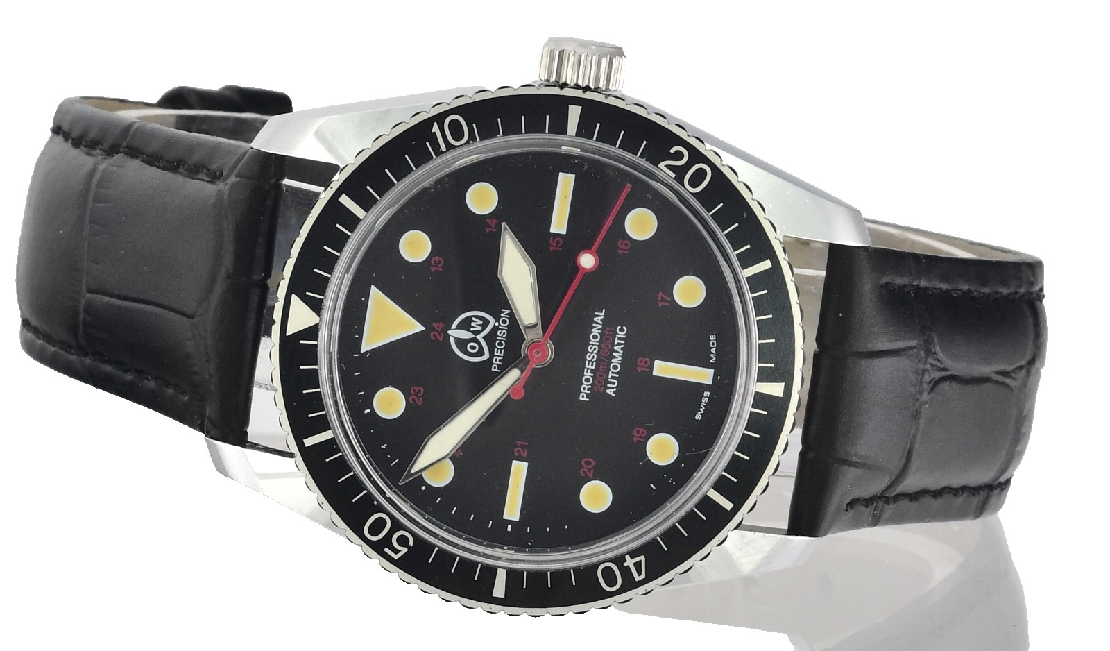 Vintage O&W ( Ollech & Wajs ) Precision Professional Automatic Men Wristwatch