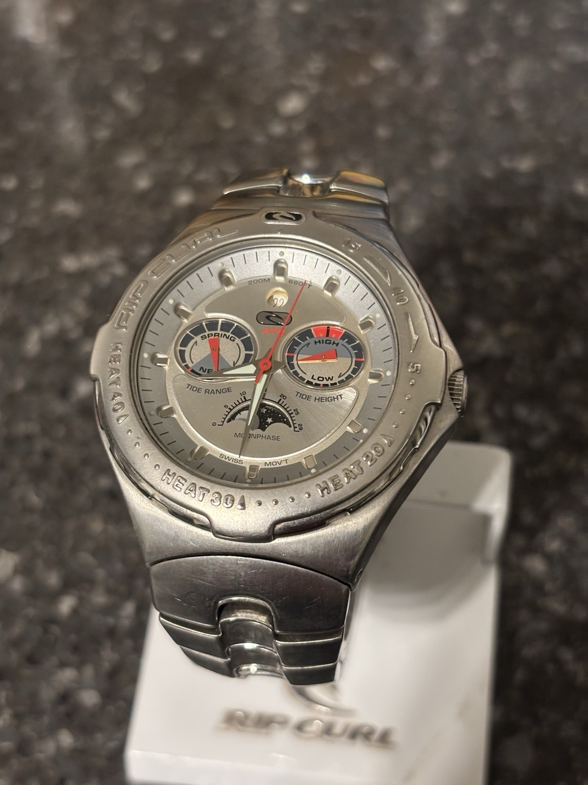 Rip Curl “Pump ATS Tidemaster” Mens Vintage Quartz Watch.