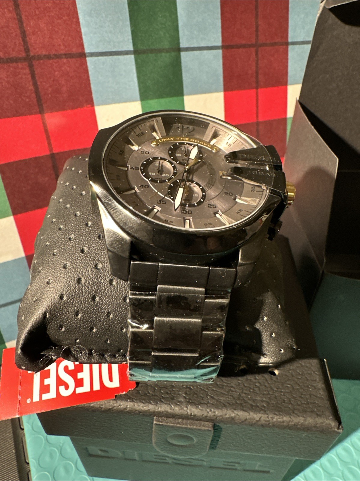 Diesel DZ4479 Mega Chief Grey Chronograph Dial Black Stainless Steel Men’s Watch