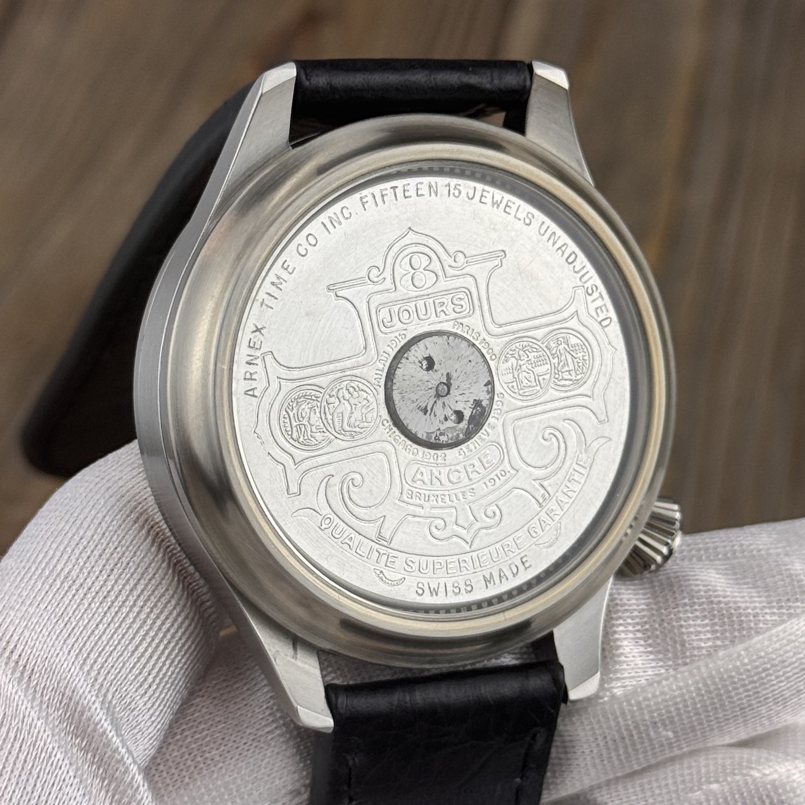 Marriage Watch With Hebdomas 8 days Pocket Movement Openheart, Enamel Dial, 48mm