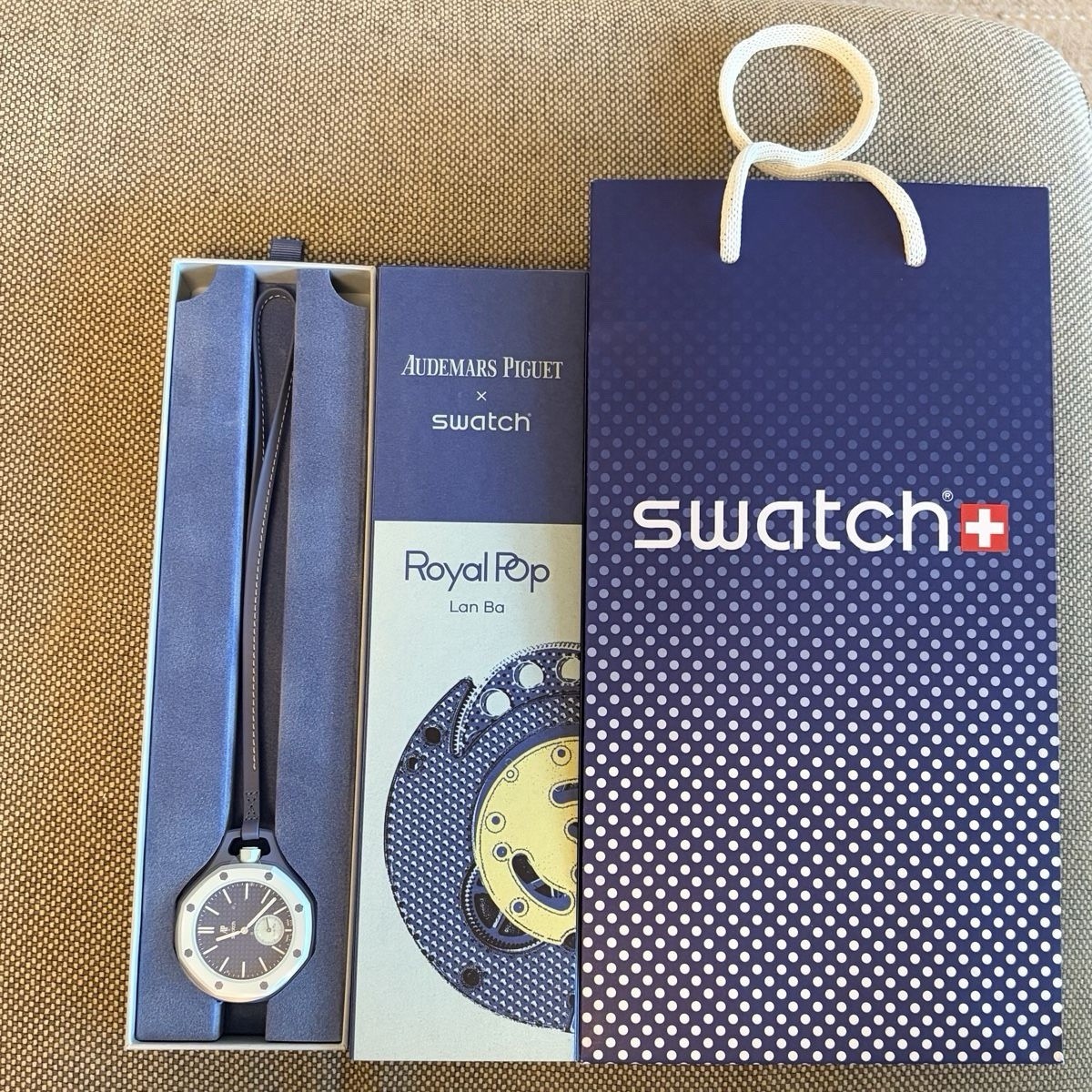 Swatch X Audemars Piguet AP Royal Pop LAN BA Blue Navy Authentic Brand New RARE