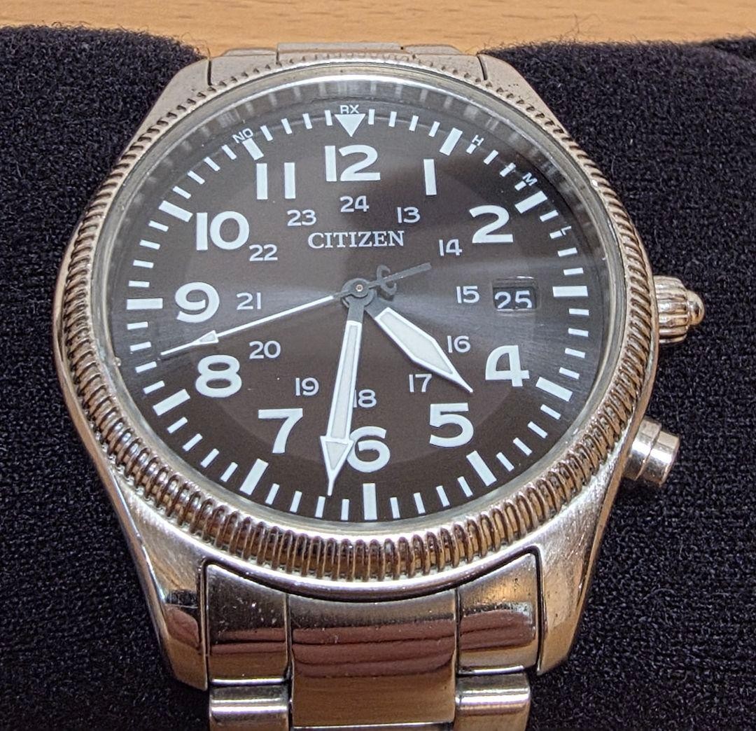 Vintage & Citizen Radio Solar Watch 18.5 cm Wristwatch Radio Controlled Solar