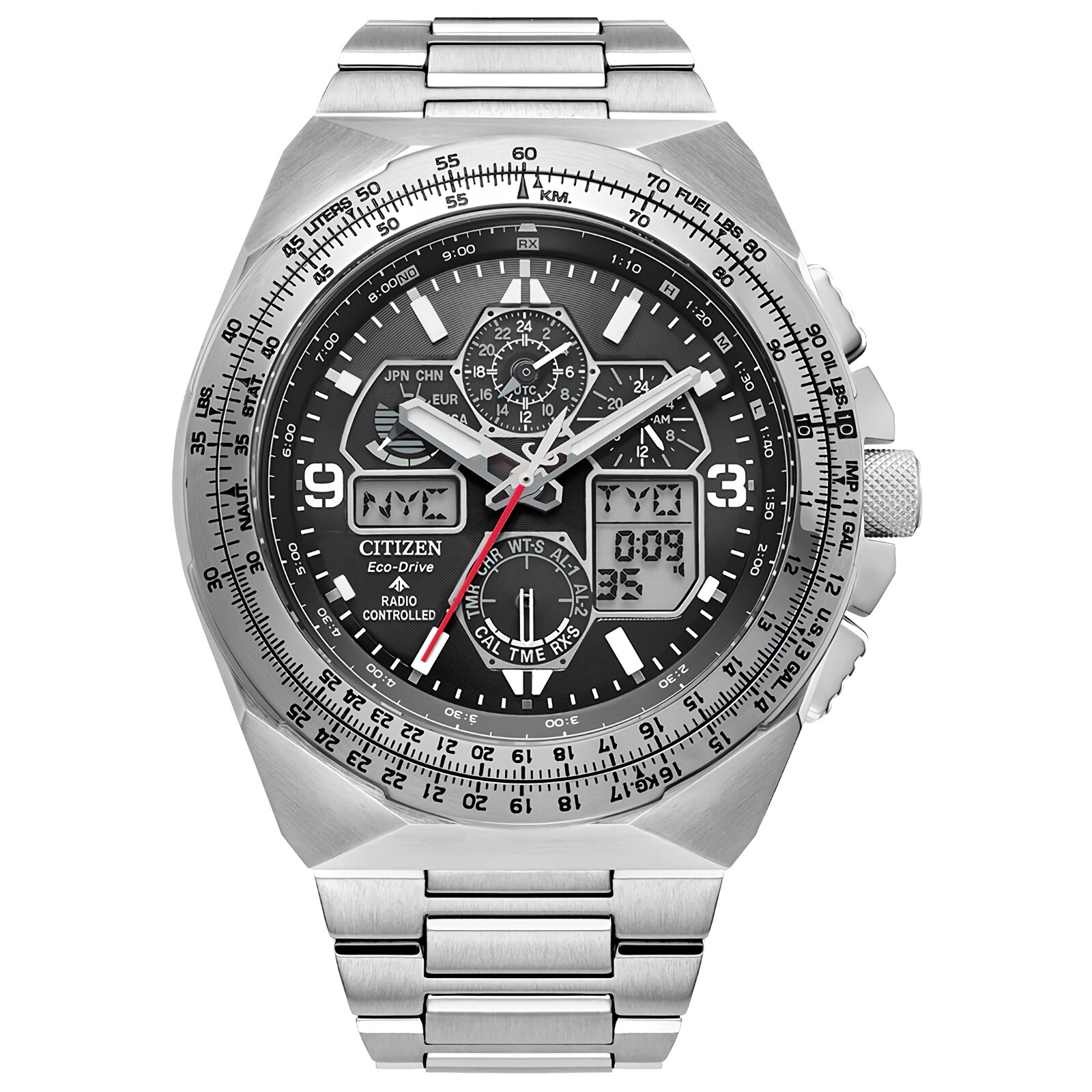 CITIZEN PROMASTER SKYHAWK A-T JY8120-58E Chronograph GMT Black Dial Men’s Watch