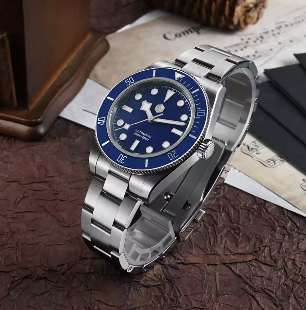 San Martin 40mm Automatic NH35 Sapphire Blue