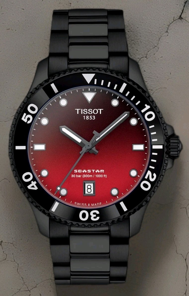 Tissot Seastar 1000 Quartz Graded Red-Black Men’s Watch 40mm T120.410.33.421.00
