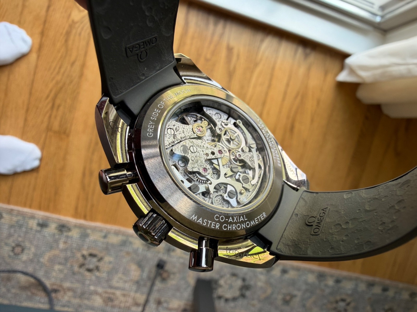 Omega Dark Side Of The Moon Speedmaster Grey Skeleton 310.92.44.50.06.002 NEW