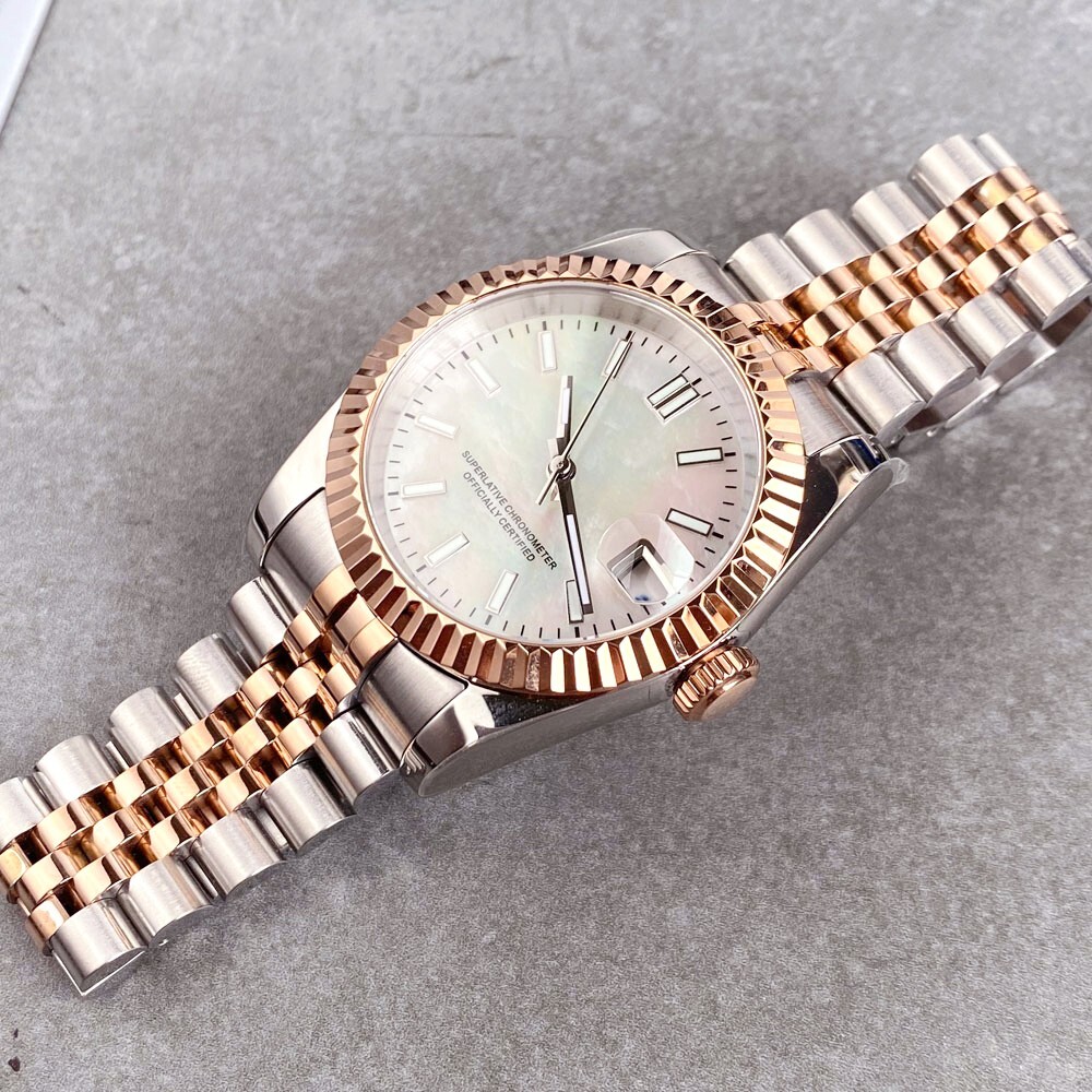 Tandorio 36/39mm Sapphire Glass Mother of Pearl Dial Automatic NH35 Men Watch