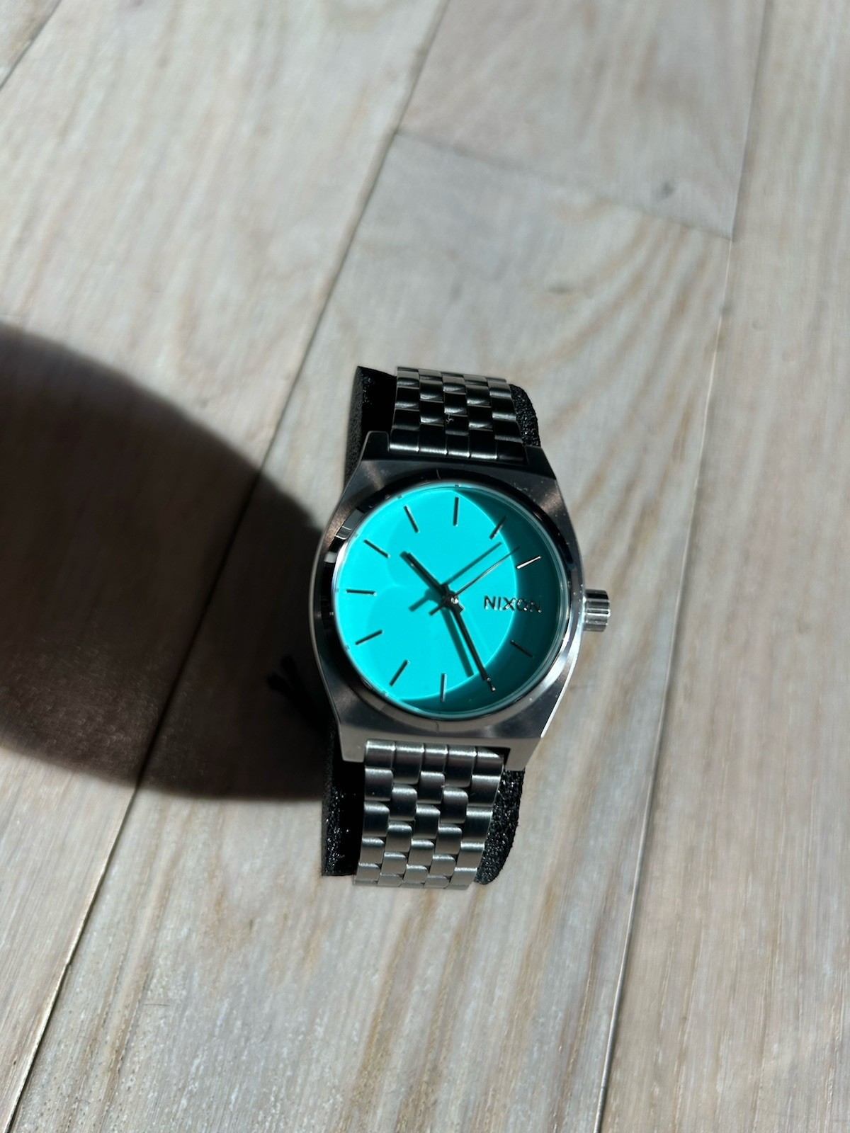 nixon watch women Medium Time Teller Silver/turquoise