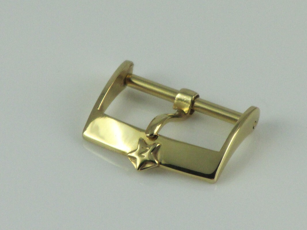 ZENITH STAR LAMINATED 18mm BUCKLE ZENITH STAR 18mm GOLD PLATED