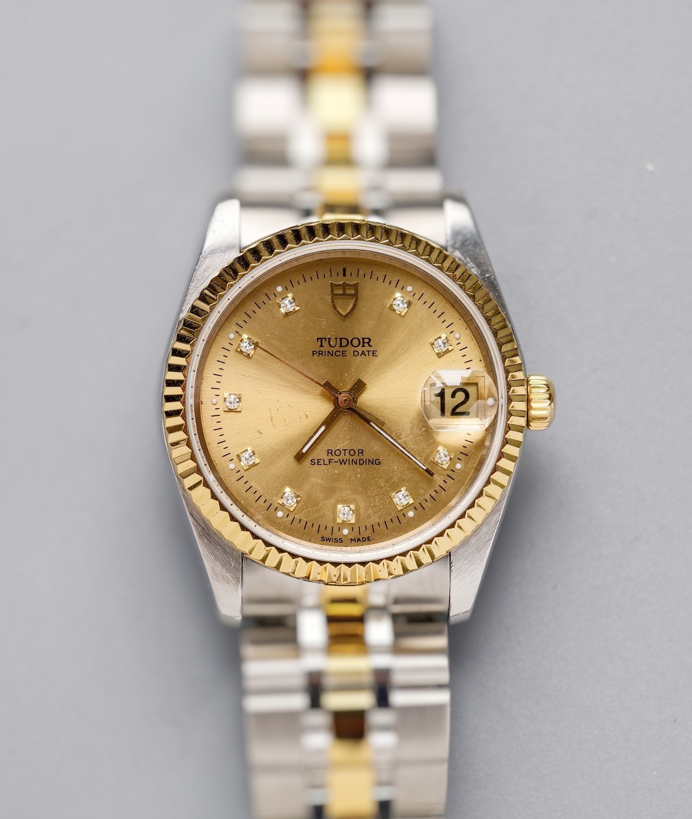 Tudor Gilding Dial Prince Date 74033 Men’sWatch Automatic 34mm Champagne Pointer