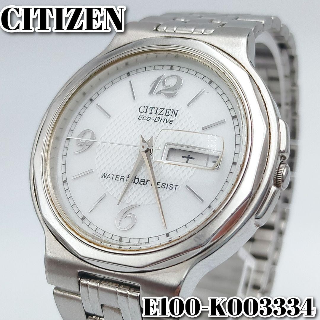 [Working Condition] Citizen Eco-Drive Day-Date E100 Men’s Watch with O 【USED】