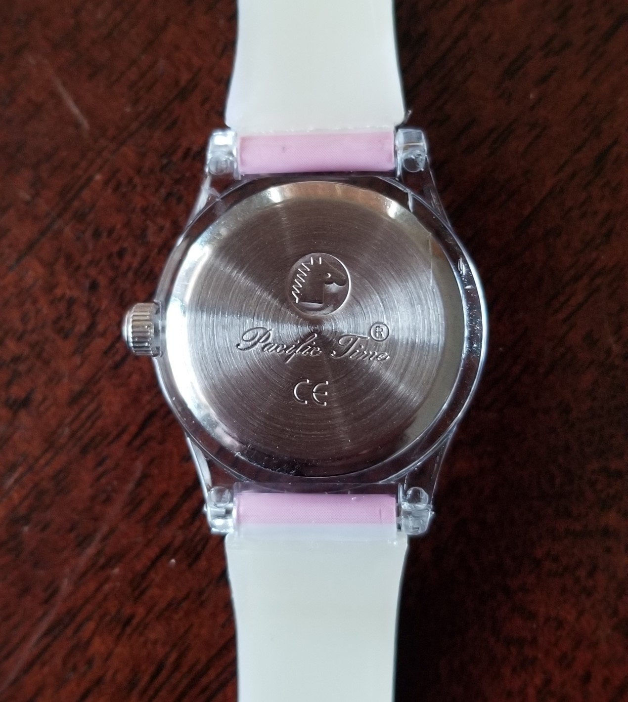 NWOT Pacific Time Analog Kid’s Watch Horses Motif Plastic Case & Buckle Band