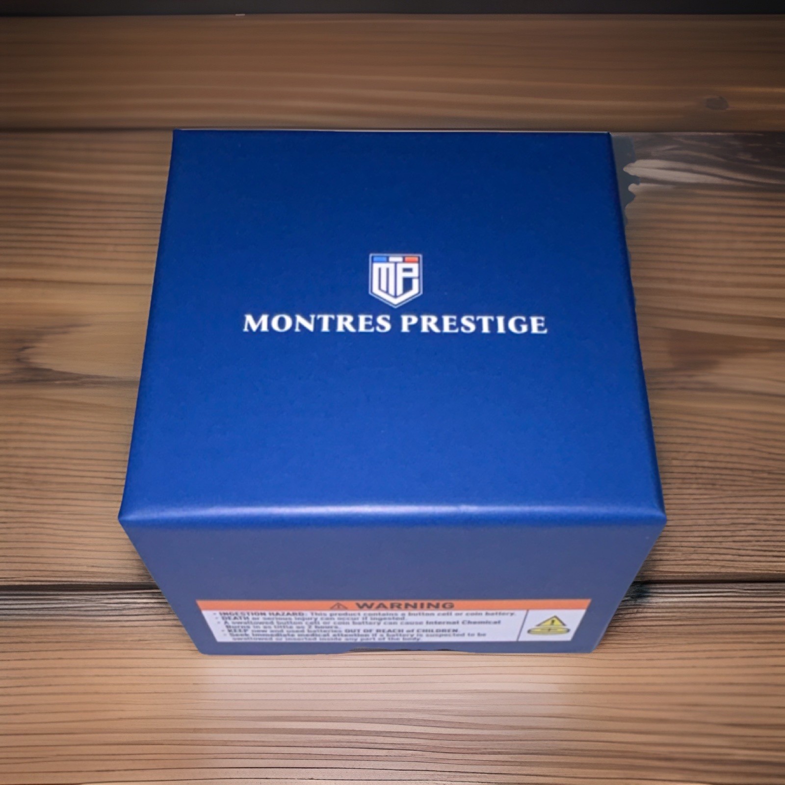 Montres Prestige Men’s Quartz Analog Silver Iced Out Crystal 44mm Box