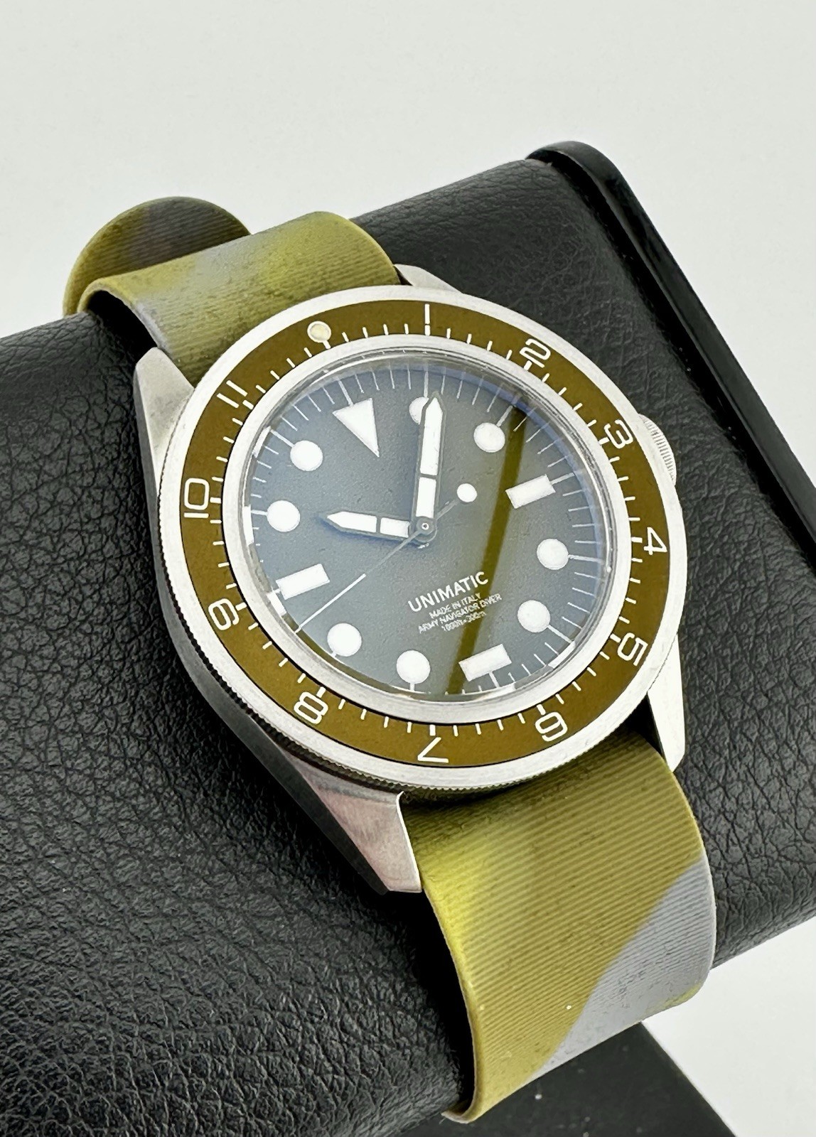 Unimatic U1-DZ Limited Edition 400 Pieces Military 300m Diver Olive Green Dial