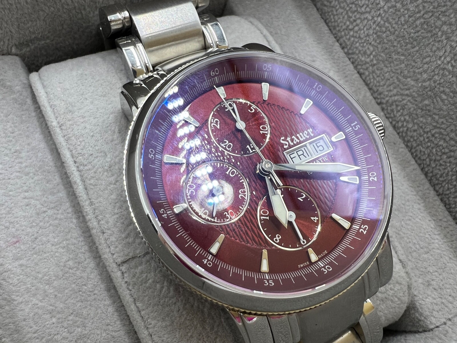 t848 Beautiful Stauer Sapphire Crystal Men’s Wrist Watch