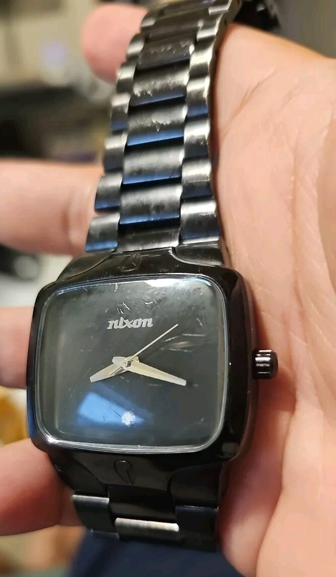 Nixon The Player Black Quartz Men’s Watch Black Face – Needs New Battery