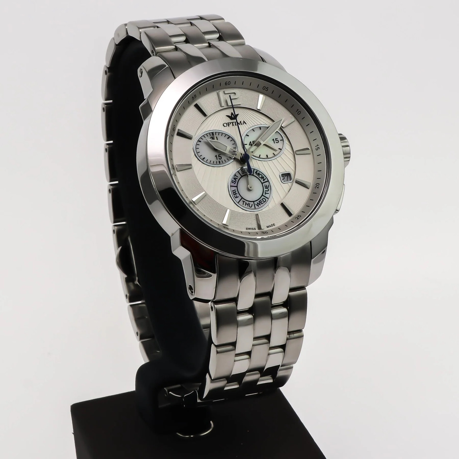 Optima – Swiss Chronograph – OSC391-SS-1 Swiss Ronda 46mm OSC391 30 m (3 ATM /