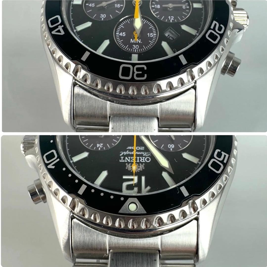 Orient Mako RN-TX0204E Quartz Solar Chronograph 41mm Face wrist 19.5cm/7.7in