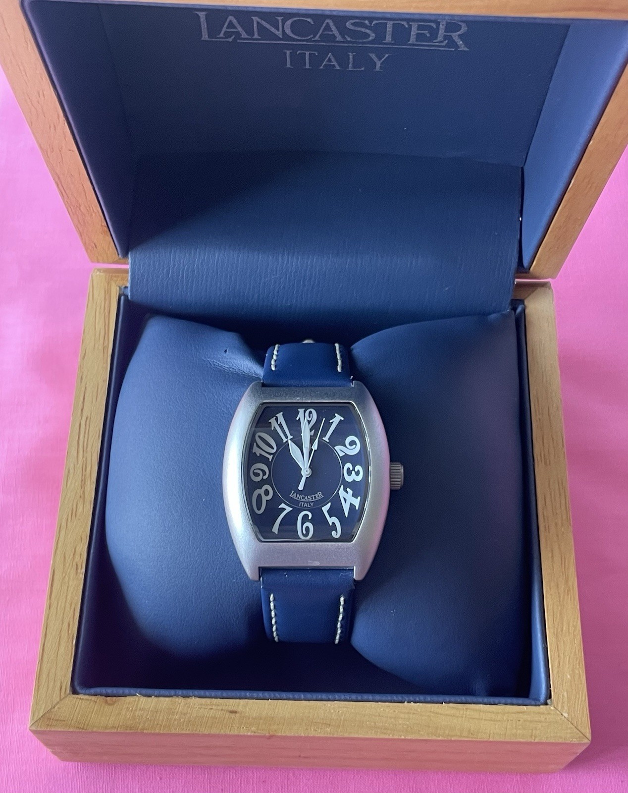 Lancaster Watch 0224 Made In Italy Aluminum 3ATM W/Box & Paperwork Unisex NIB