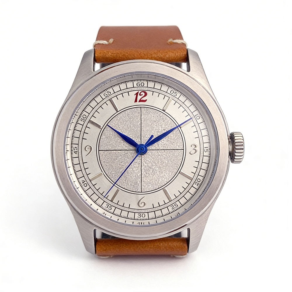 Tandorio Retro 38mm Men Automatic Field Watch Sapphire NH35/Asia2824 Clear Back