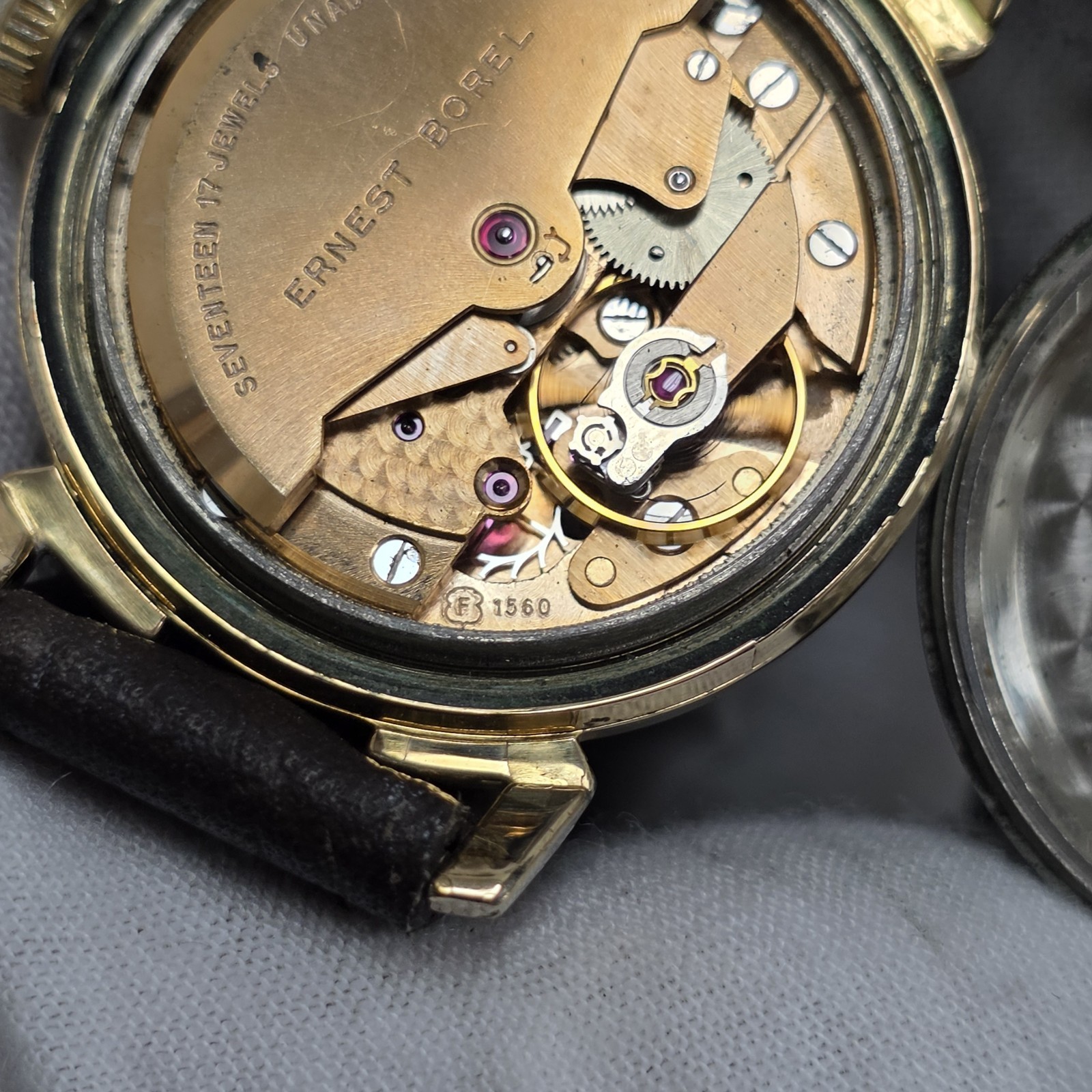 Ernest Borel Cocktail Kaleidoscope Automatic Mens Watch Felsa 1560 Movement Rare