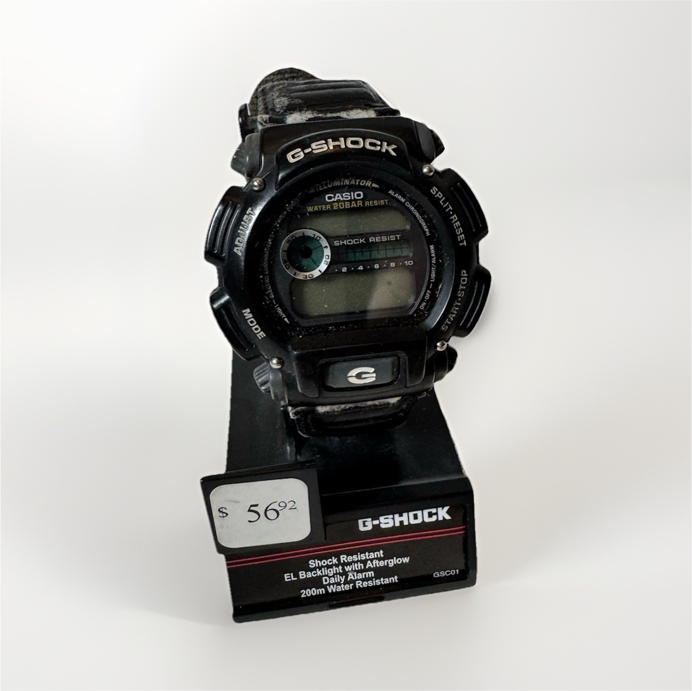Casio G-SHOCK DW9052V-1 Digital Quartz 200m Black/Gray Nylon Strap w/ Box
