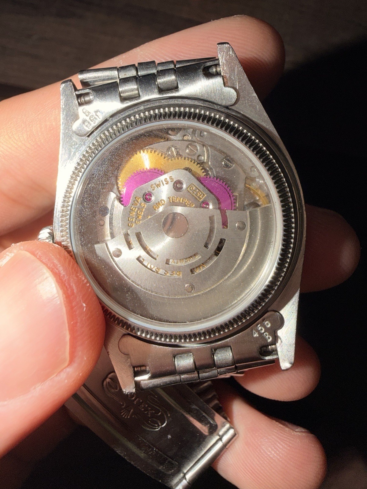 Rolex Oyster Perpetual Datejust Silver Dial Engine Turned Bezel Jubilee Date