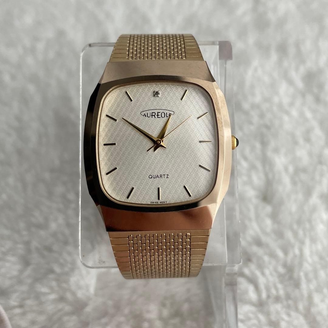 Aureole Automatic Gold Dial Wristwatch