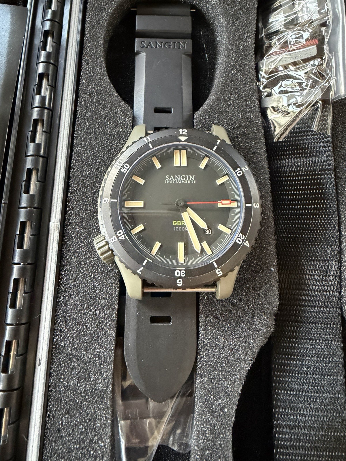 SANGIN INSTRUMENTS GBRS KINETIC II Ti V2 WATCH FDE Coyote Tan TITANIUM