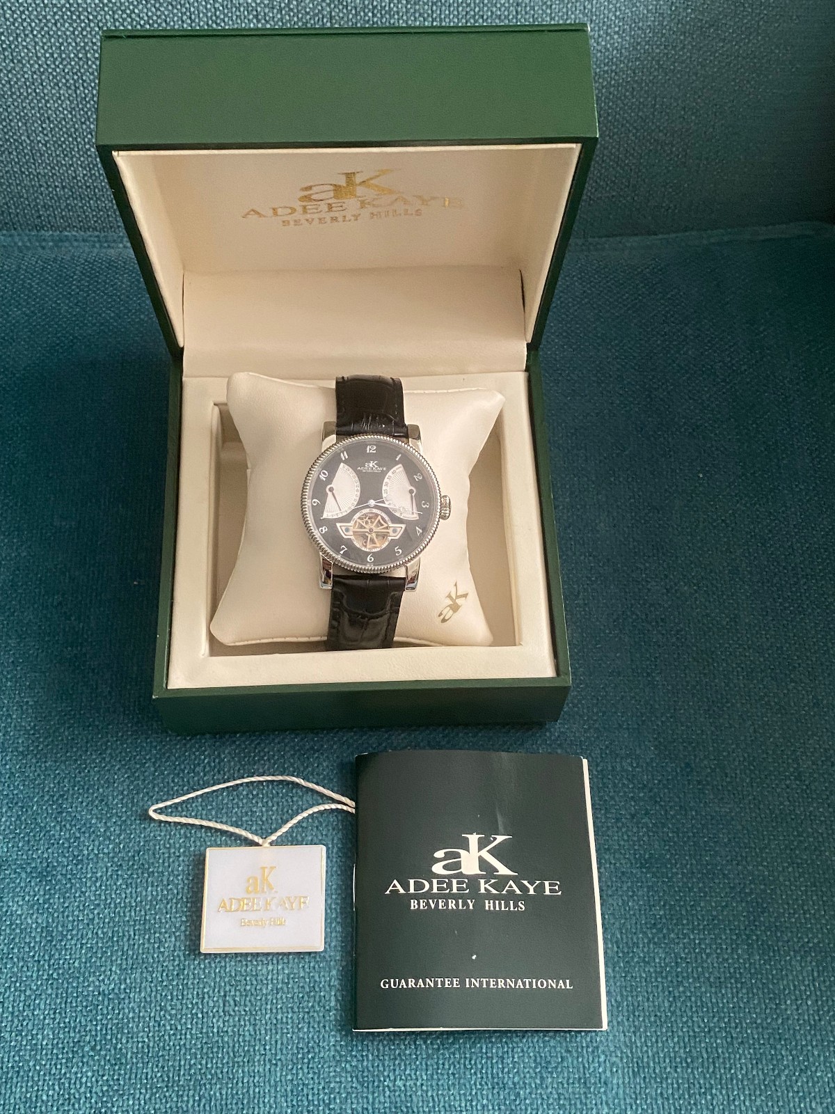 Adee Kaye Beverly Hills Mens Lebauches Automatic Watch NIB