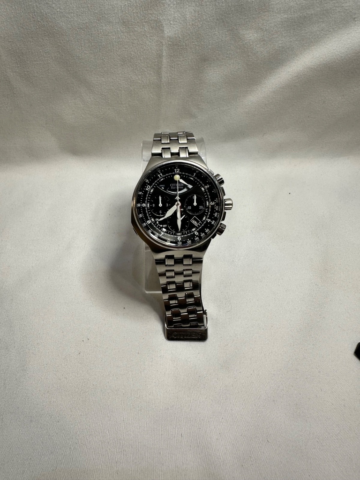Citizen Calibre 2100 Black Face Men’s Watch – AV0031-59A silver tone black face