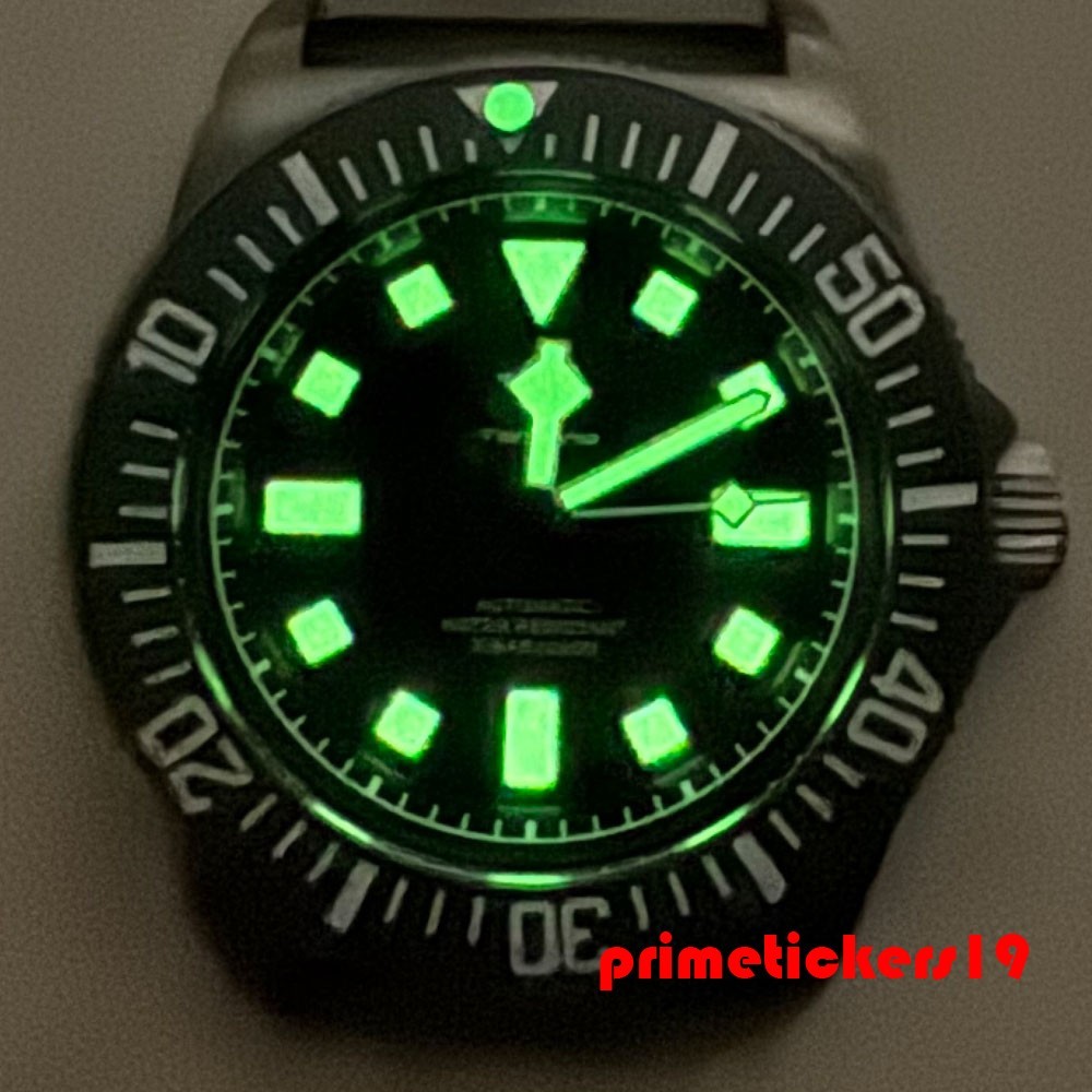 Tandorio Titanium Lightweight 42mm Men Dive Watch Sapphire Automatic NH35/PT5000