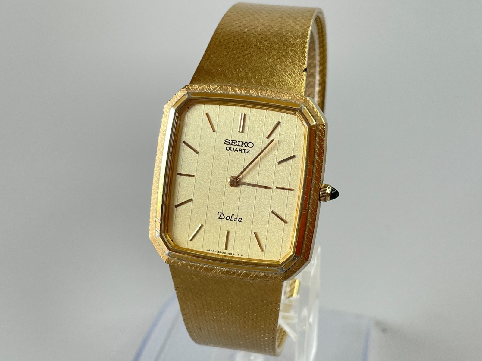 SEIKO Dolce 6020-4060 Quartz [US Stock] Vintage 1981 Mens Watch Gold JP *Exc+5