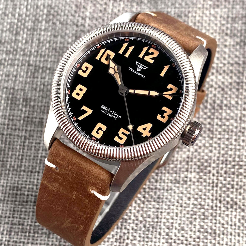 20ATM Diver 39mm Tandorio Sapphire Glass NH35A PT5000 Automatic Men’s Watch Lume