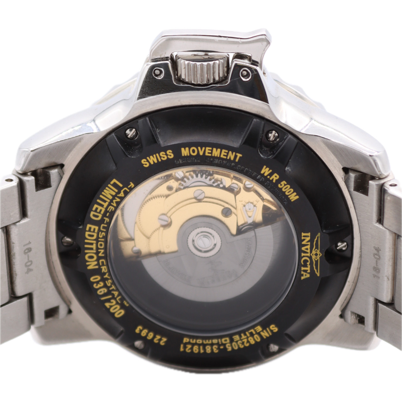 47mm Invicta Subaqua Elite Diamond 22693 LE Swiss Automatic Wristwatch Steel